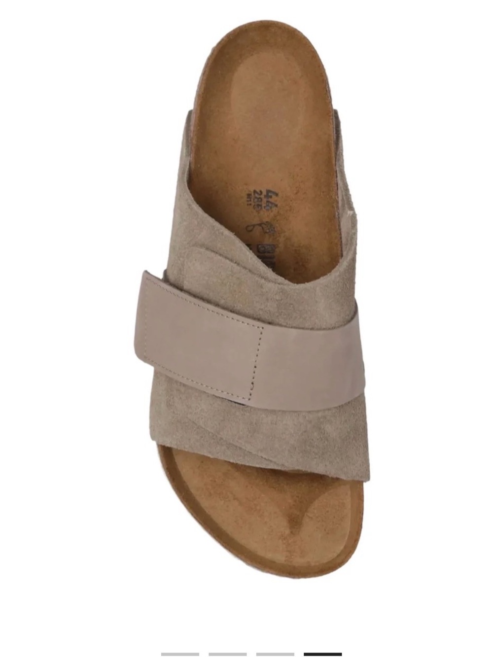 Birkenstock Kyoto Taupe Slide Sandals size 38 / women’s 7-7.5/ Mens 5 narrow